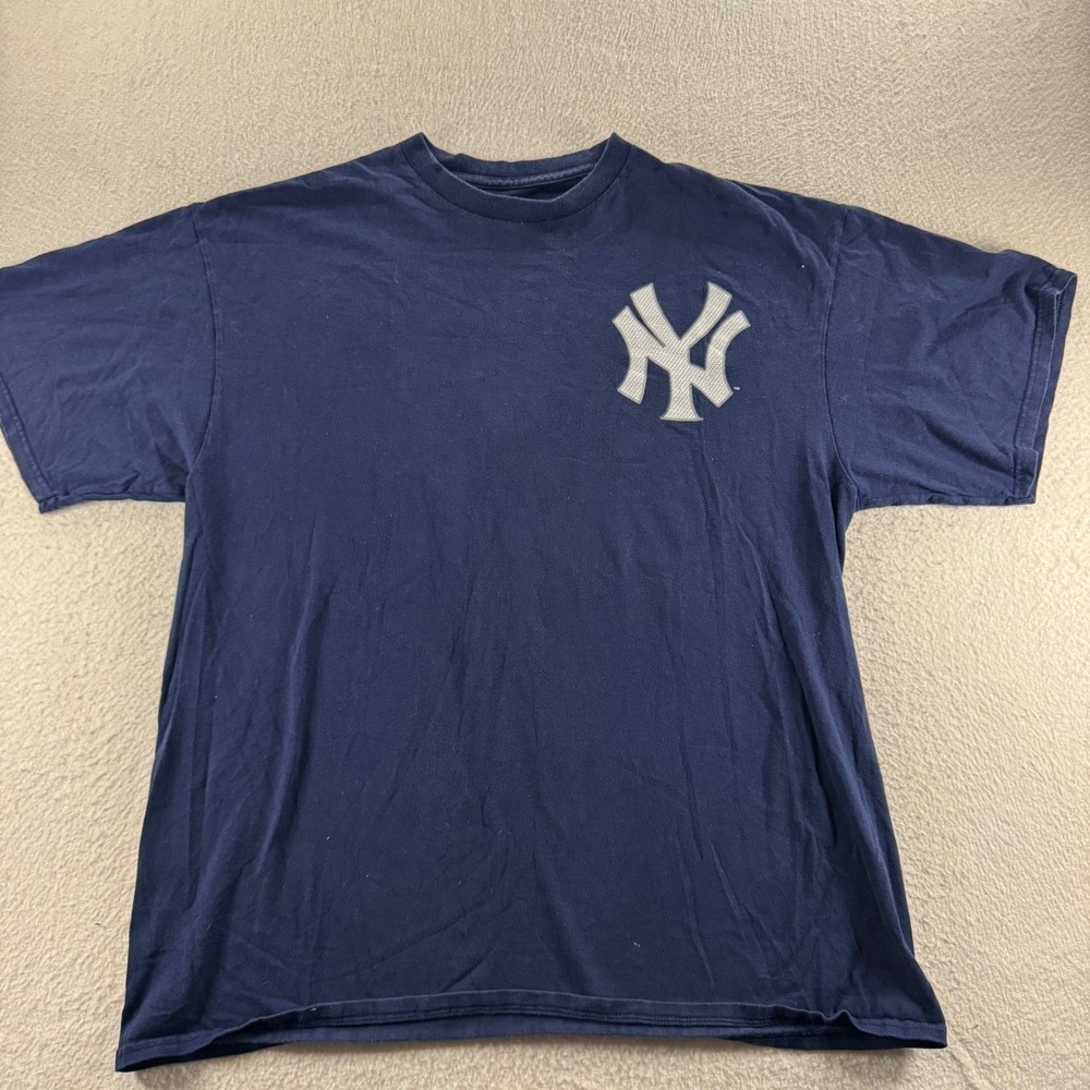 Majestic New York Yankees TShirt Mens XL Navy Blue Torres 25 Fan Gear Streetwear